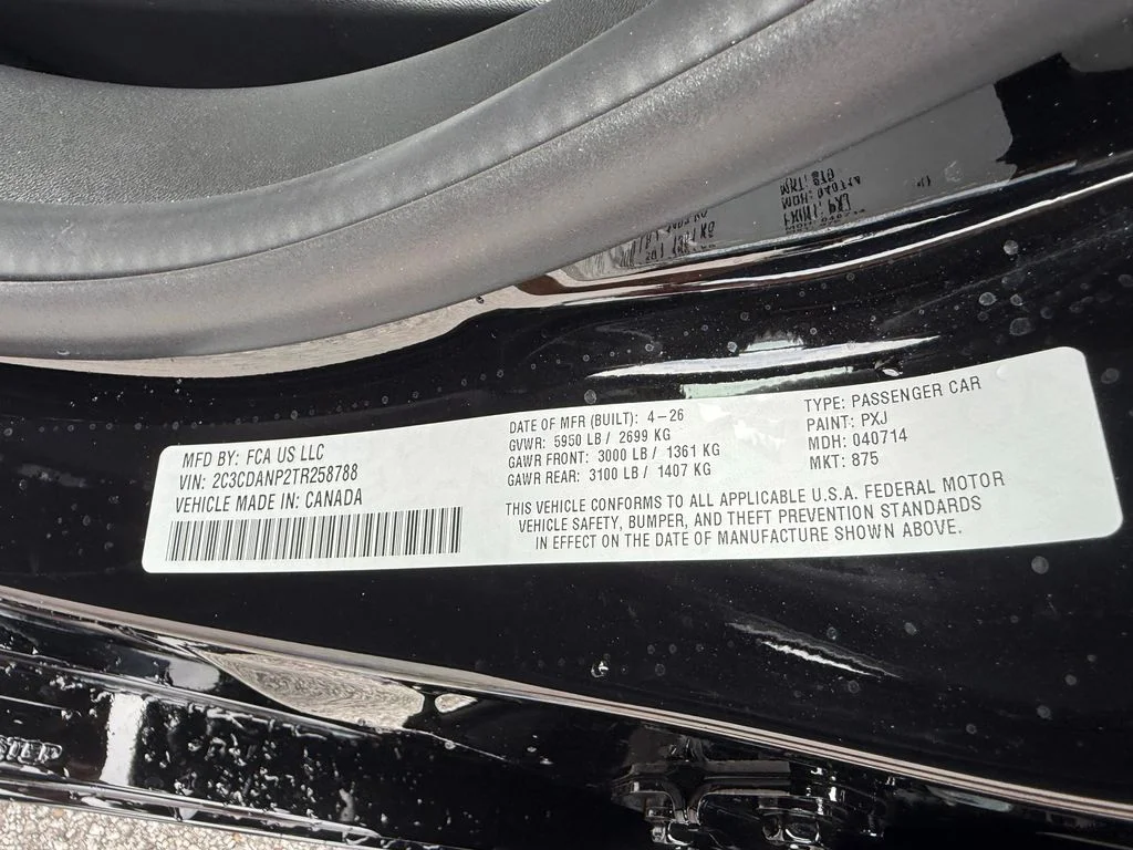 New 2026 Diamond Black Crystal Pearlcoat Dodge R/T image 24