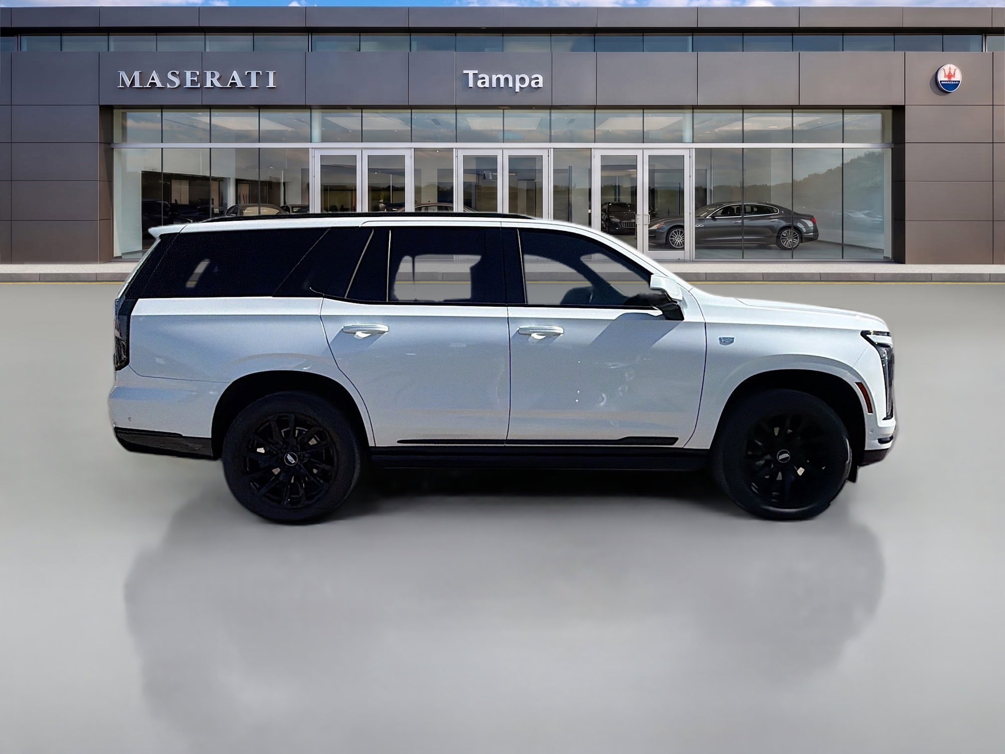 Used 2025 Crystal White Tricoat Cadillac 4WD Sport Platinum image 2