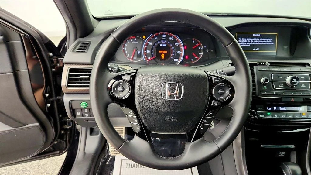 Used 2016 Crystal Black Pearl Honda 4dr I4 CVT Sport w/Honda Sensing image 13