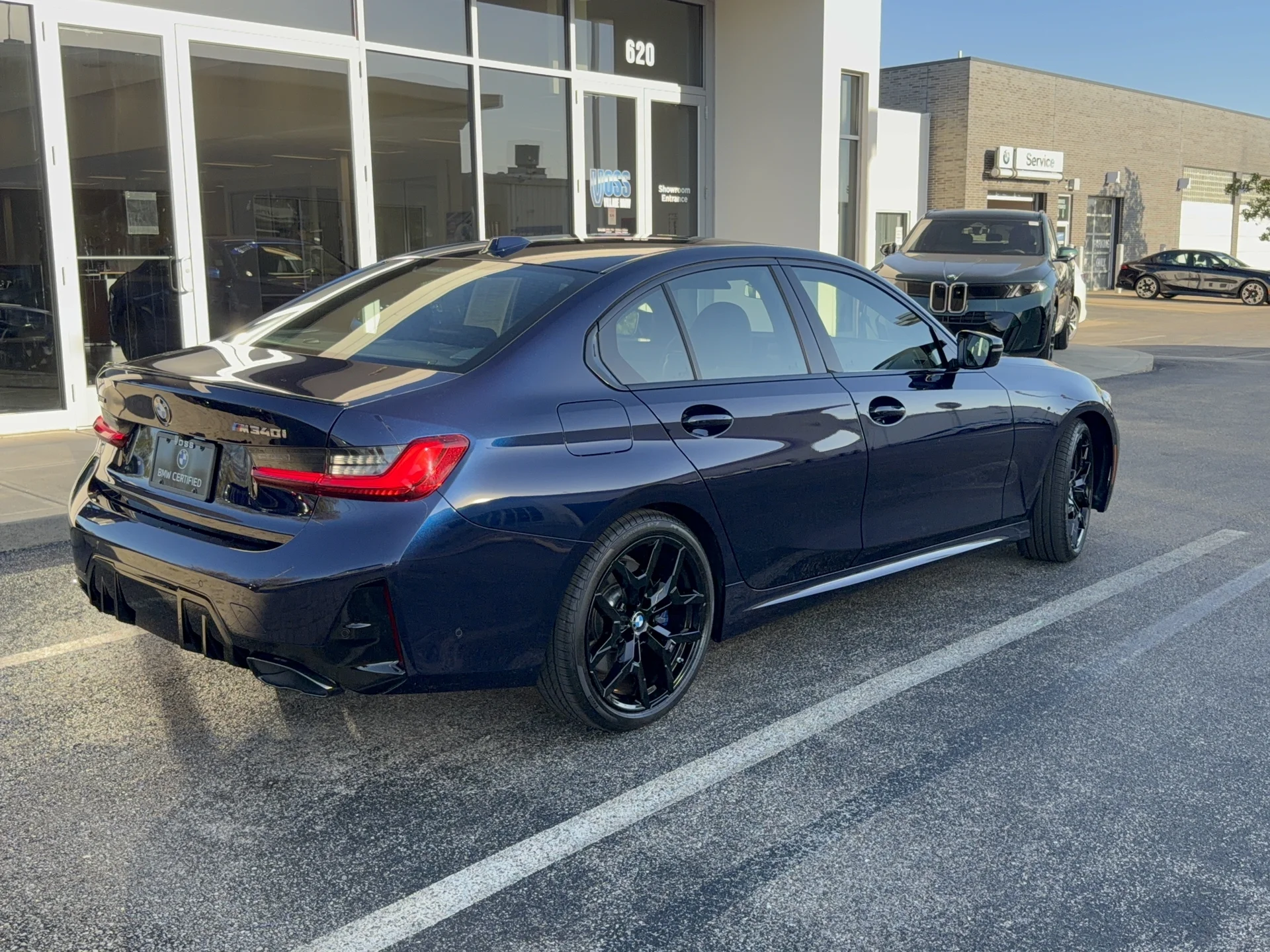 Certified Used 2025 Tanzanite Blue II Metallic BMW M340i xDrive image 3