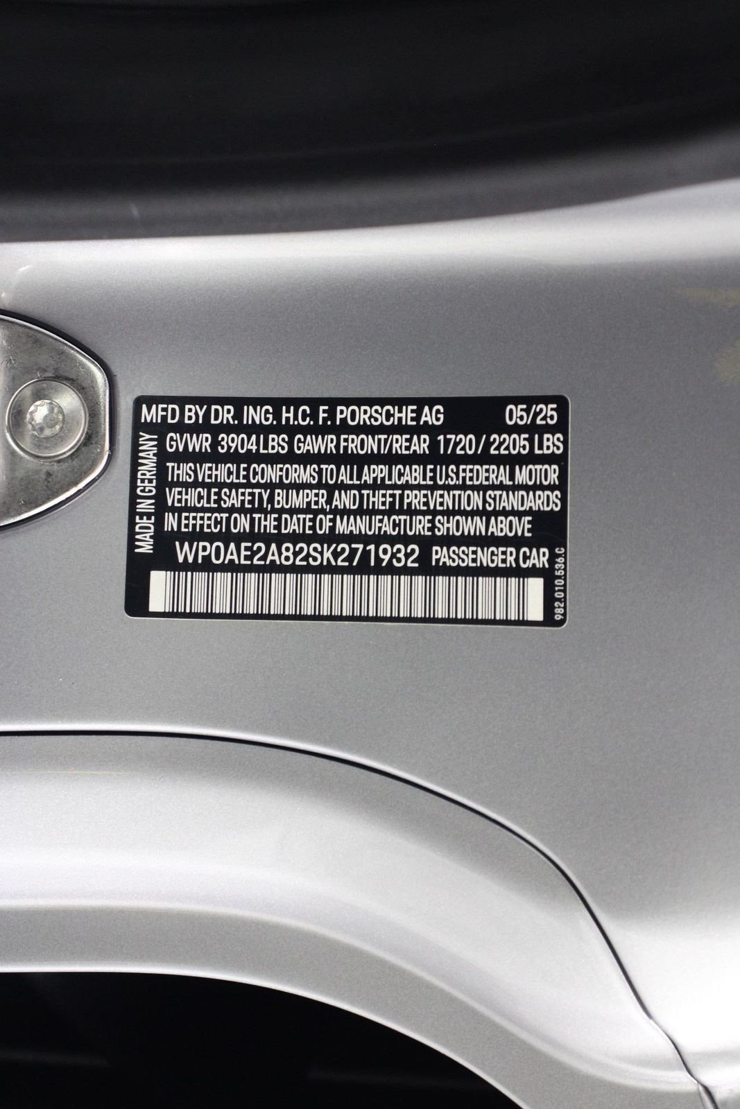 Certified Used 2025 GT Silver Metallic Porsche GT4 RS image 18