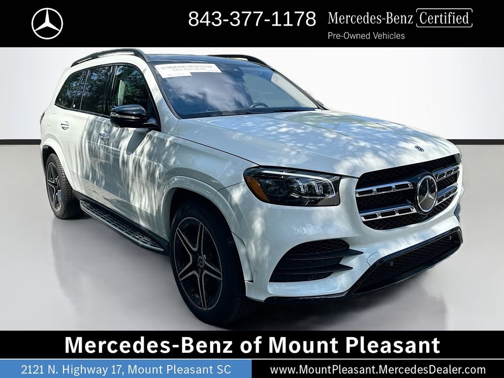 Certified Used 2023 White Mercedes-Benz GLS 580 image 3