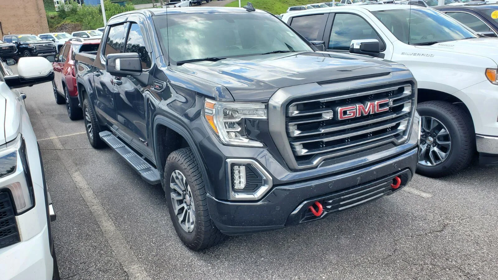 Used 2020 CARBON BLACK METALLIC GMC AT4 image 2