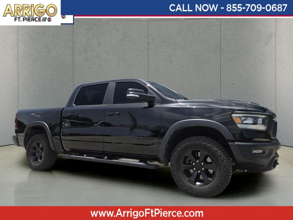 Used 2021 Diamond Black Crystal Pearlcoat Ram Rebel image 1