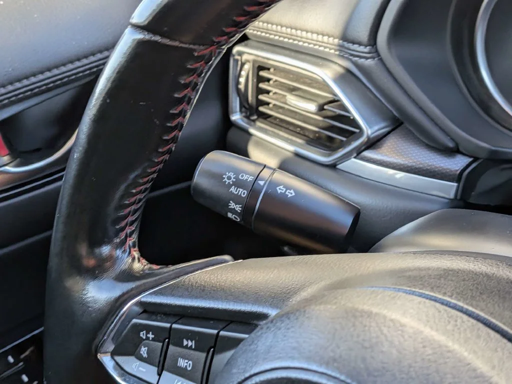 Used 2021 Polymetal Gray Metallic Mazda Carbon Edition image 23