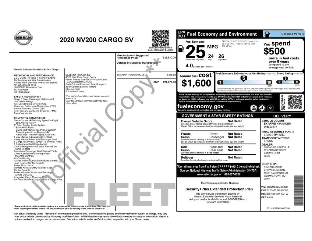 Used 2020 White Nissan SV image 16