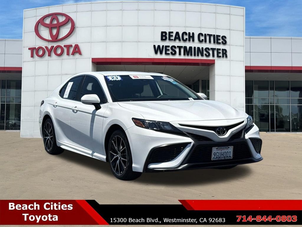 Certified Used 2023 White Toyota SE image 2