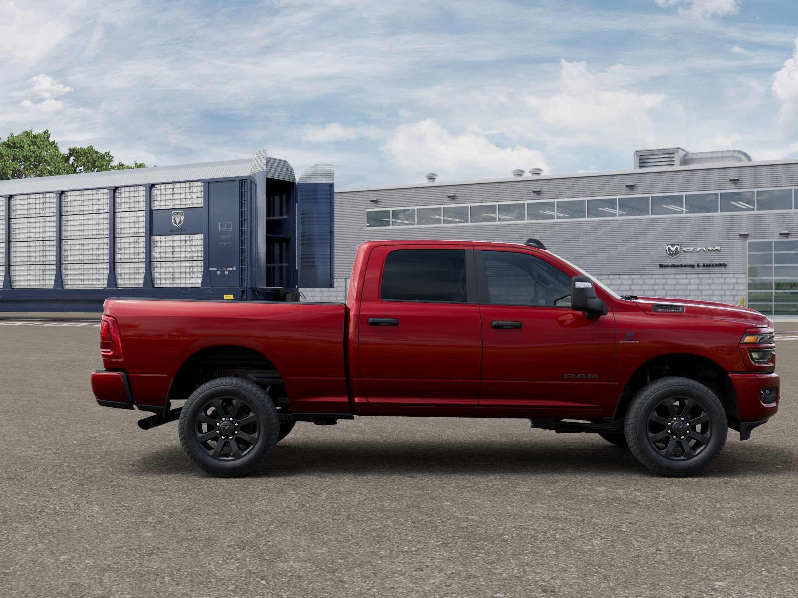 New 2026 Molten Red Pearl-Coat Exterior Paint RAM Big Horn image 12