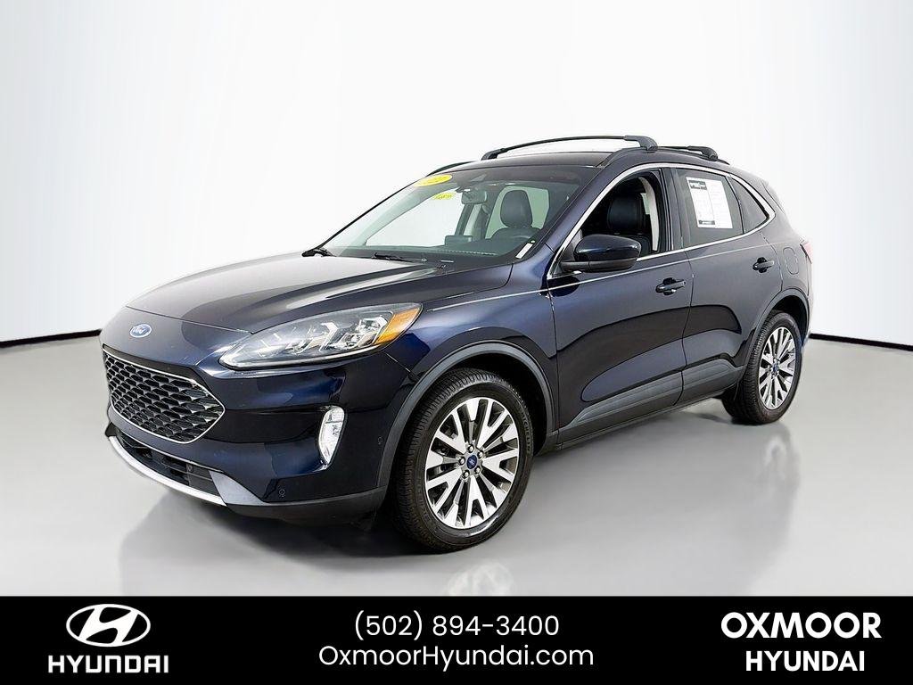 Used 2021 Antimatter Blue Metallic Ford Titanium image 3