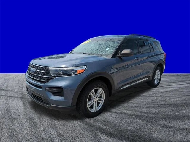 Certified Used 2021 Infinite Blue Metallic Tinted Clearcoat Ford XLT image 8