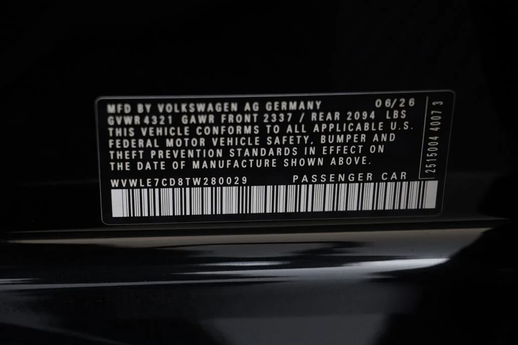New 2026 Black Volkswagen 2.0T S image 24