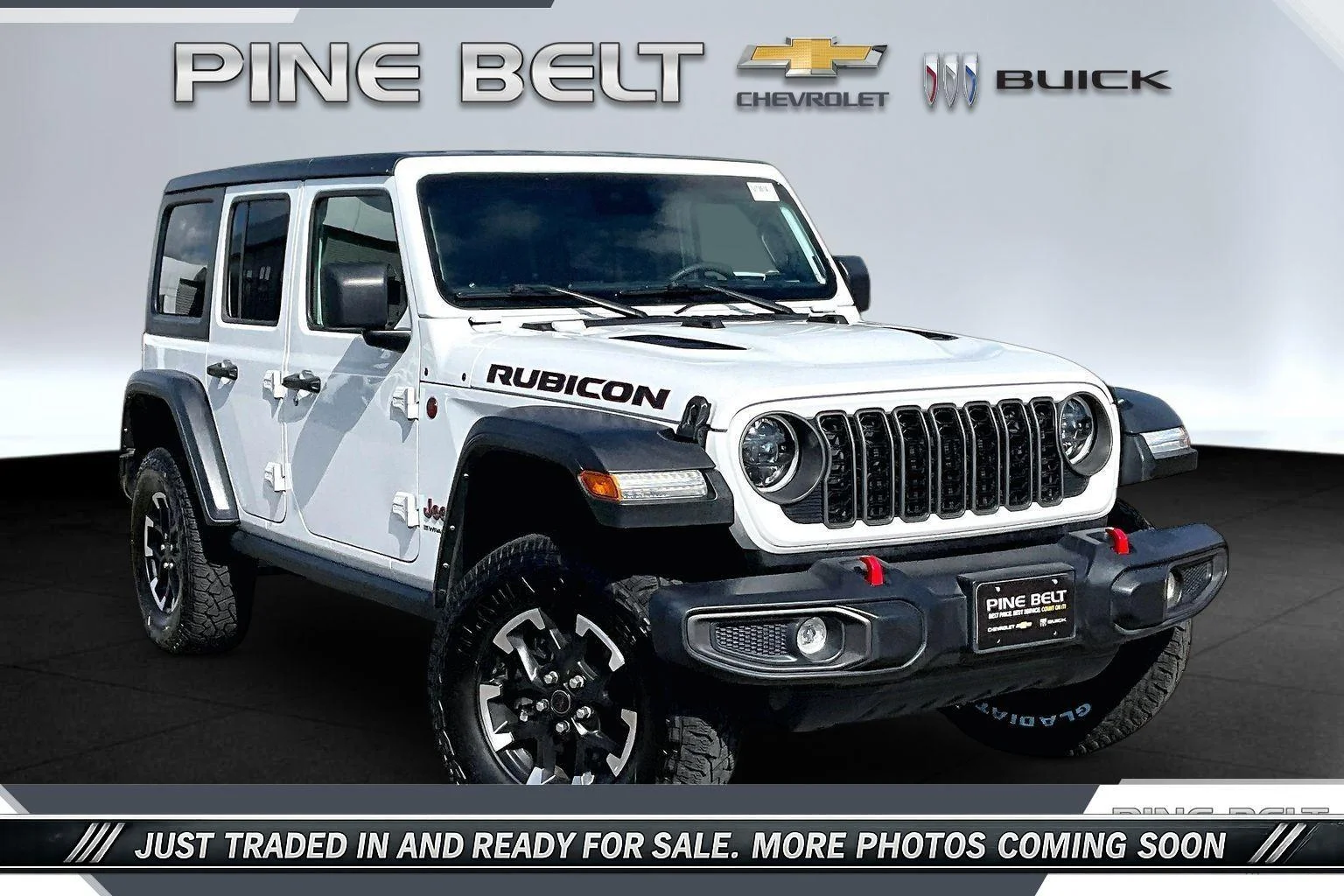 Used 2025 White Jeep 4-Door Rubicon 4x4 image 1