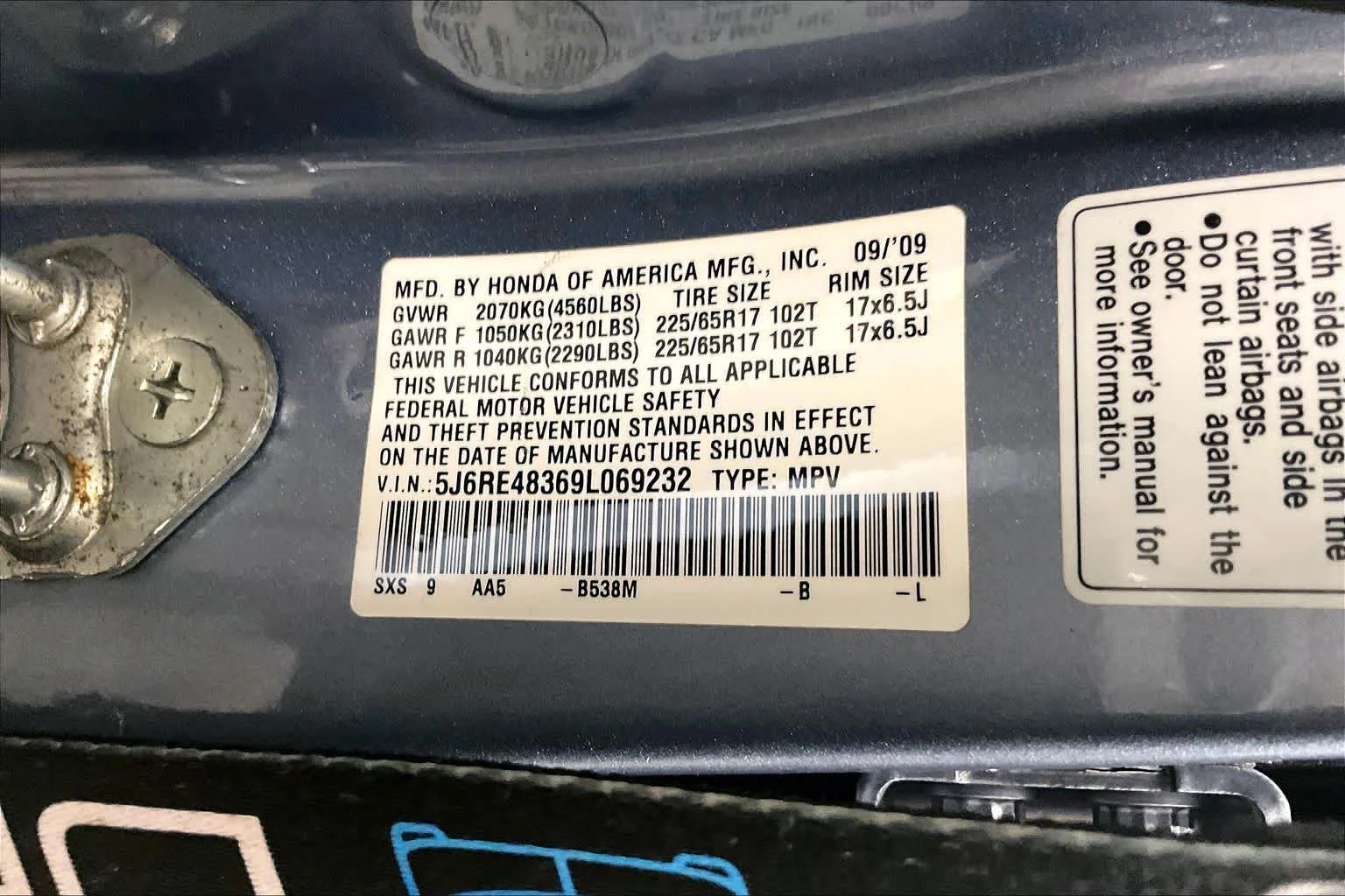 Used 2009 Glacier Blue Metallic Honda LX image 34