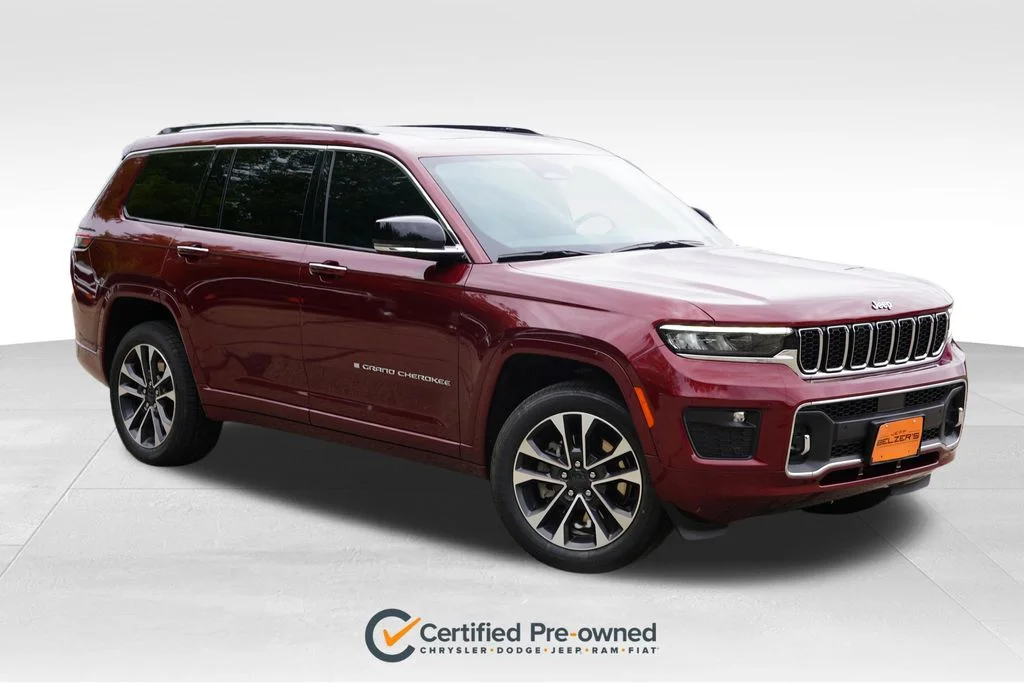 Certified Used 2021 Velvet Red Pearlcoat Jeep Overland image 1