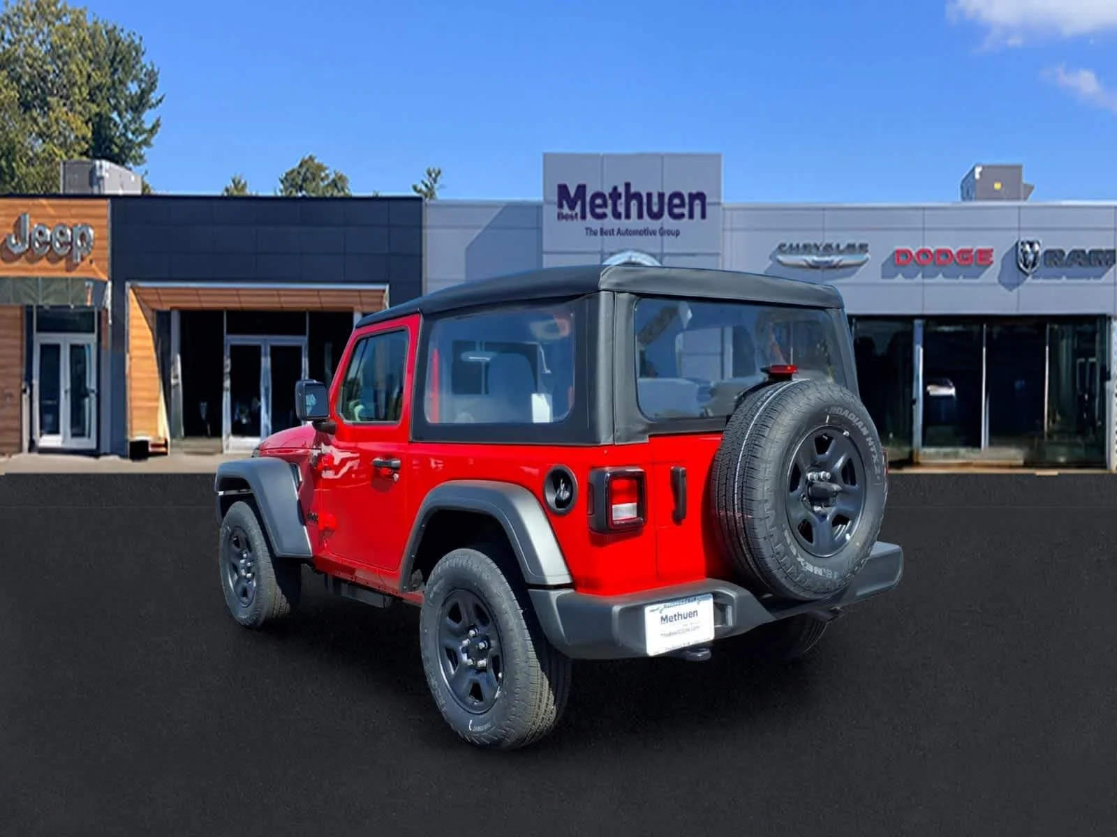 New 2026 Firecracker Red Clear-Coat Exterior Paint Jeep Sport image 4
