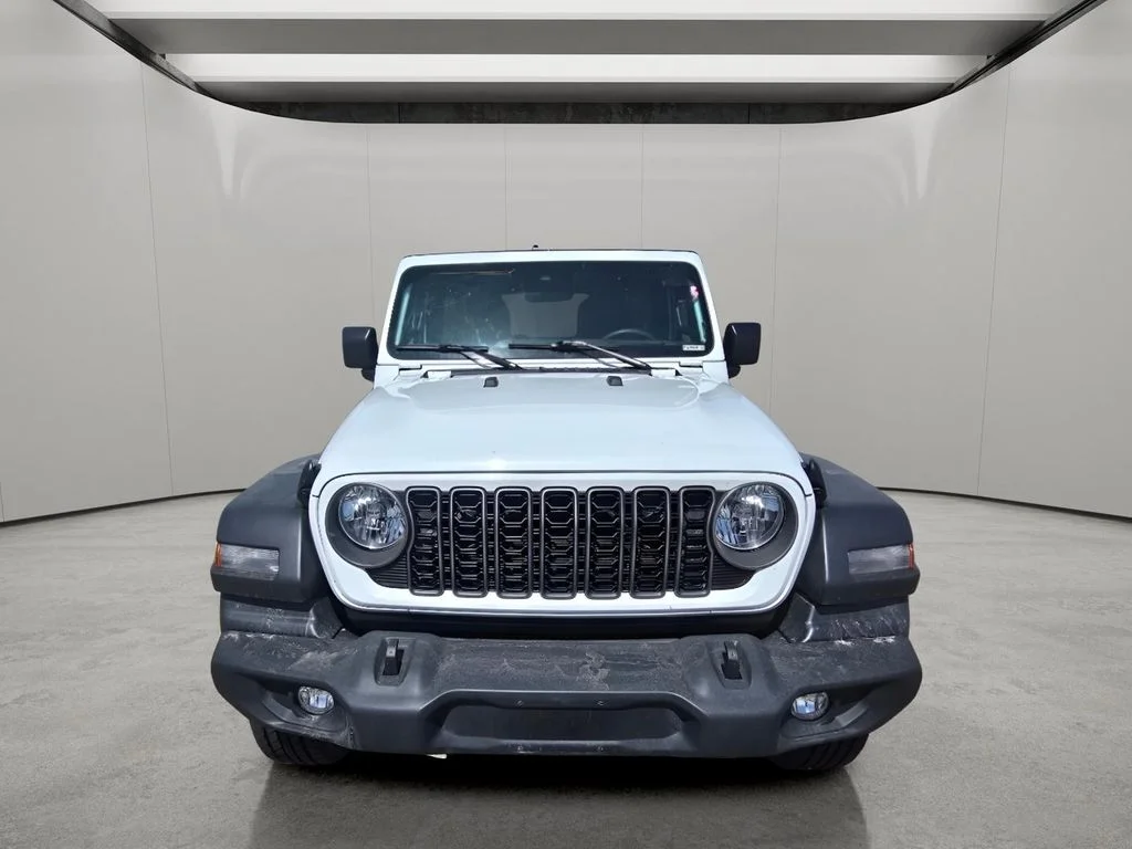Used 2025 Bright White Clearcoat Jeep Sport S image 8