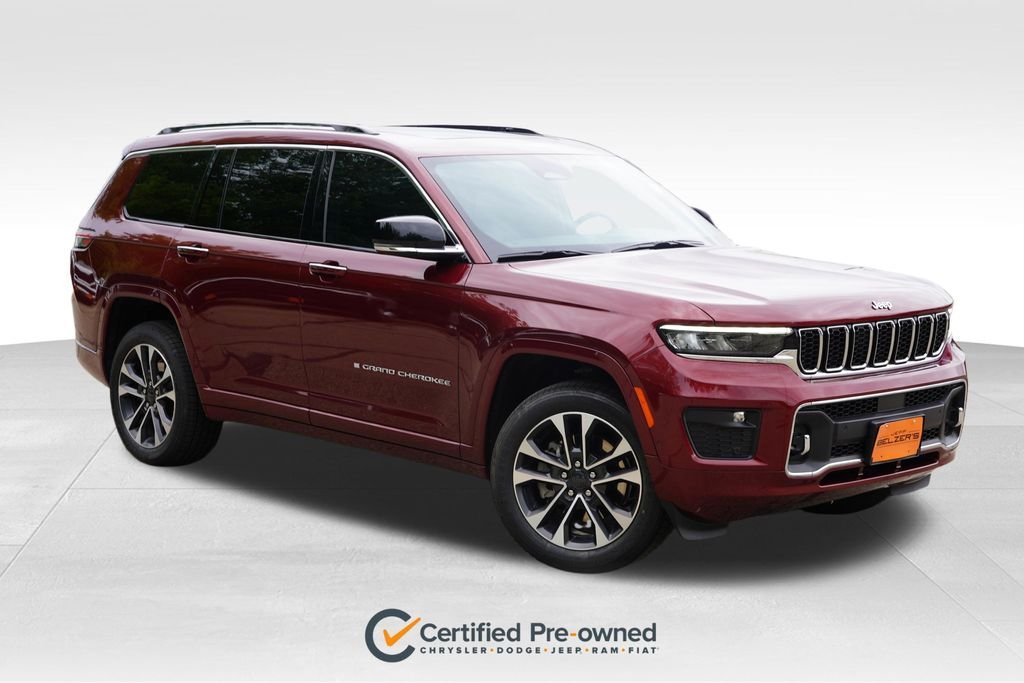 Certified Used 2021 Velvet Red Pearlcoat Jeep Overland image 1