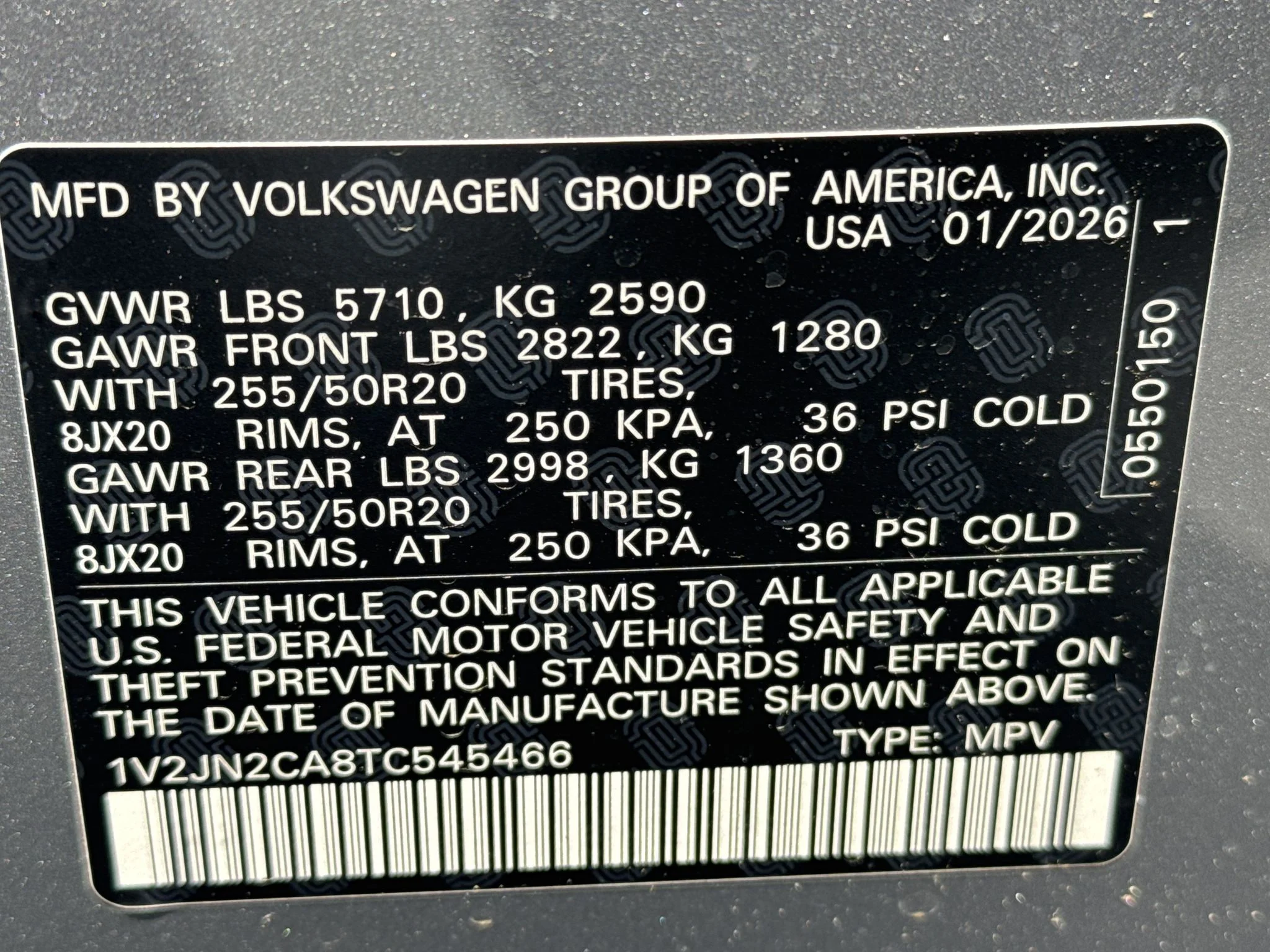 New 2026 Silver Mist Metallic Volkswagen 2.0T SE w/Technology image 36