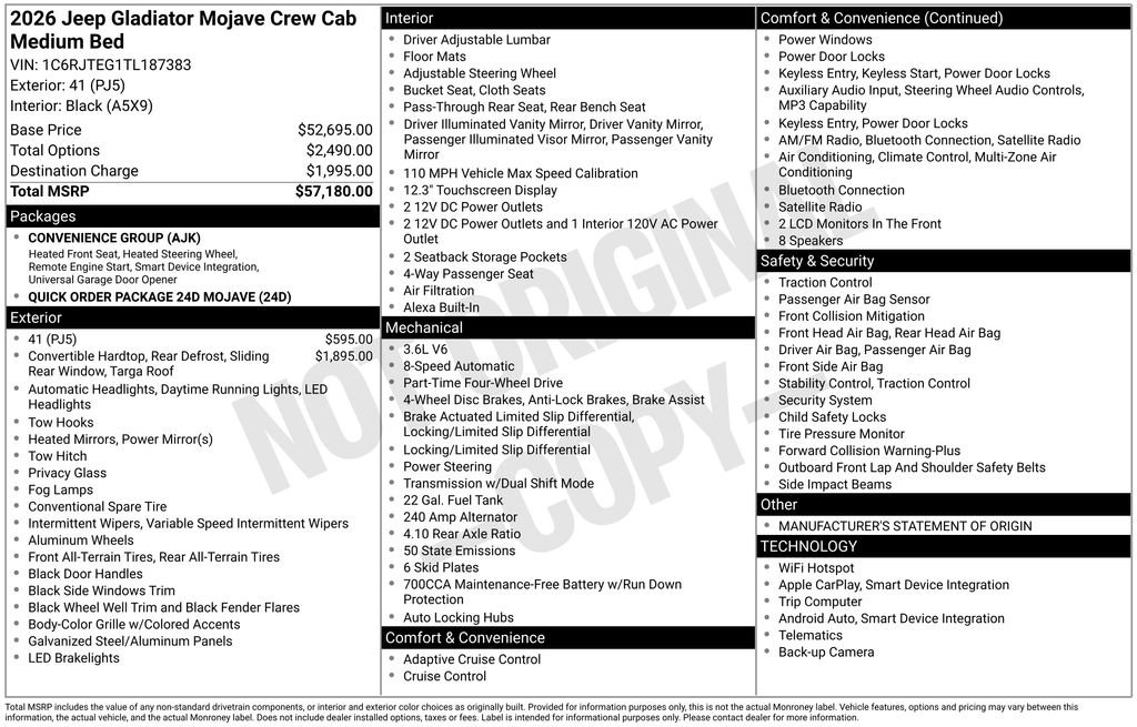 New 2026 41 Exterior Paint Jeep Mojave image 29