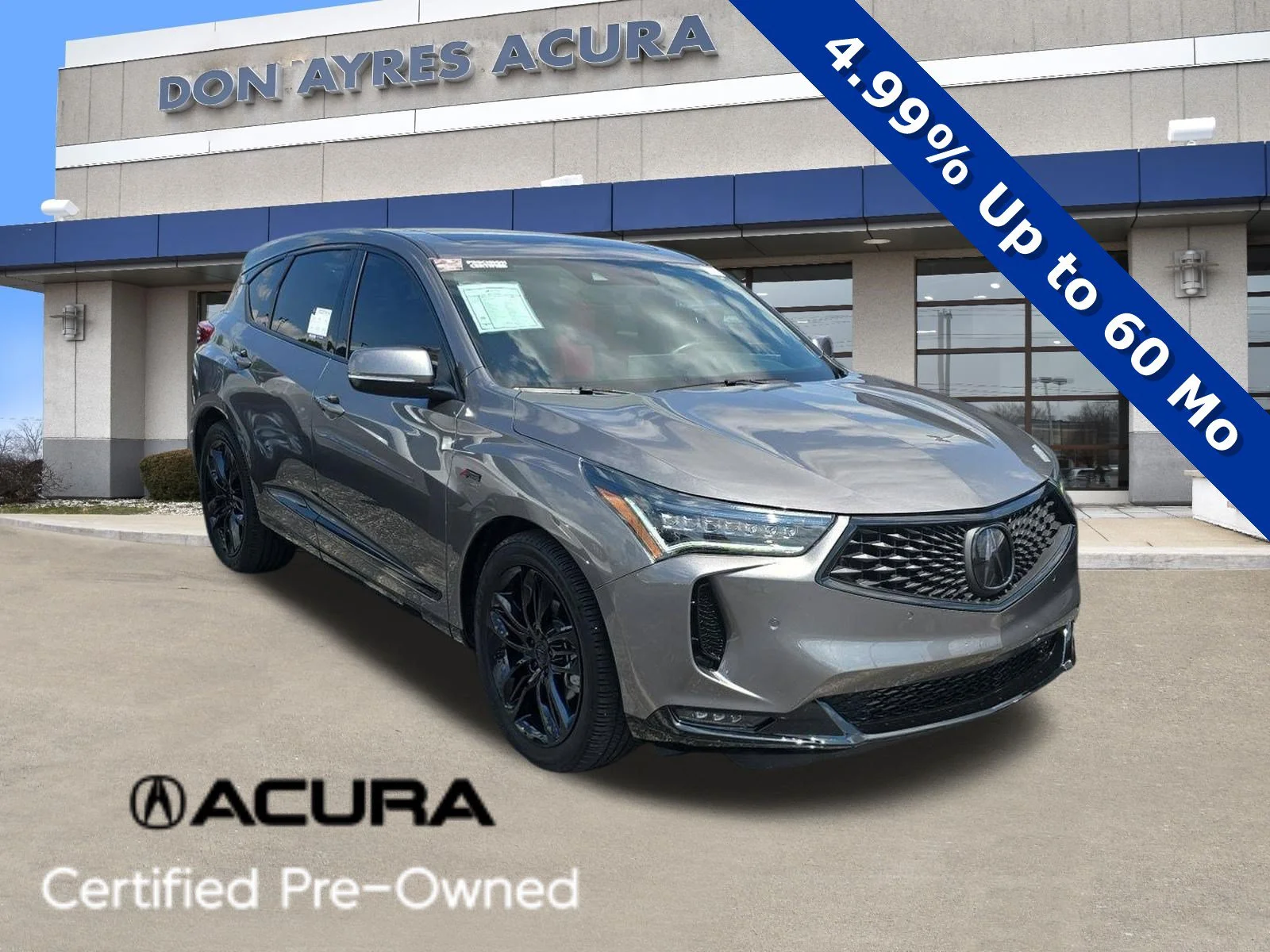 Certified Used 2023 Liquid Carbon Metallic Acura SH-AWD A-SPEC image 35