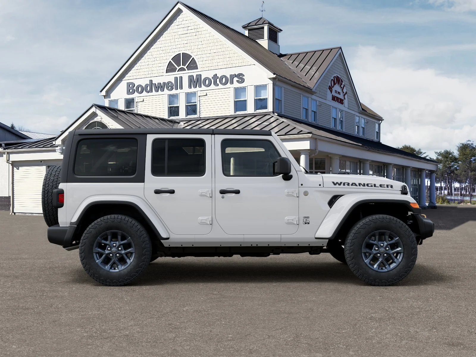 New 2026 Bright White Clear-Coat Exterior Paint Jeep 4-Door 85th Anniversary Edition image 47