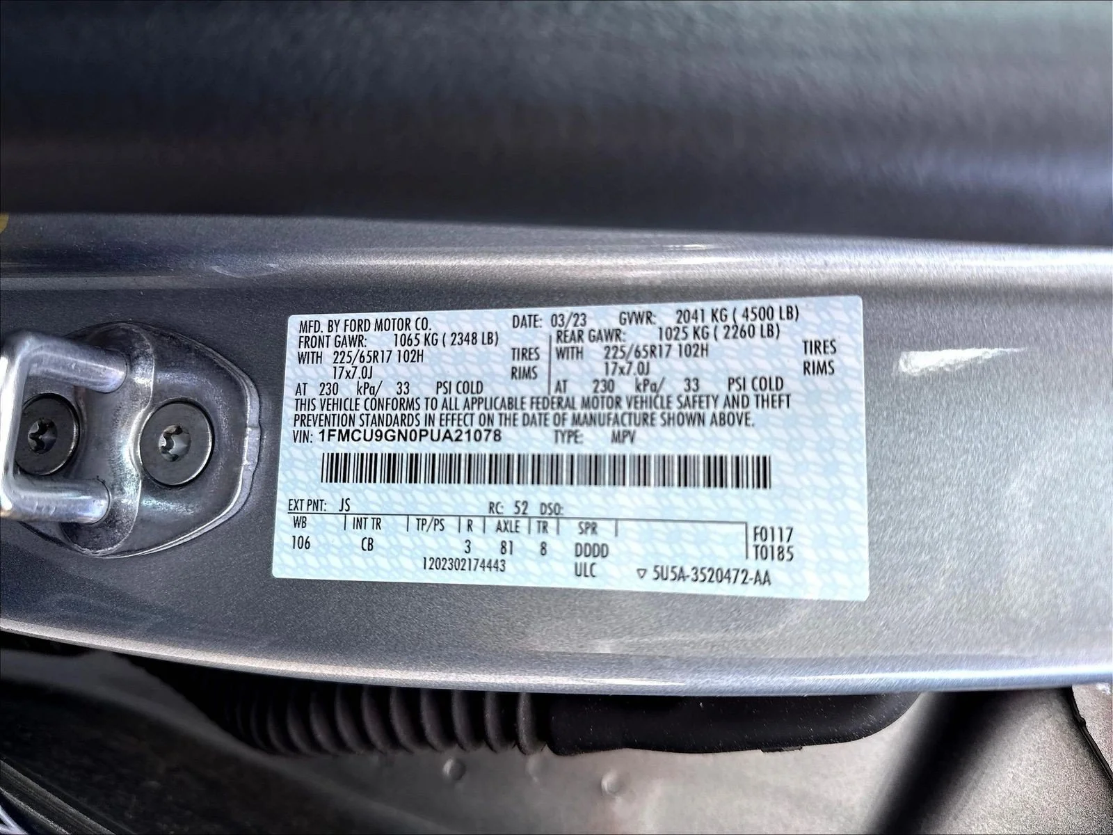 Used 2023 Silver Metallic Ford Active image 21