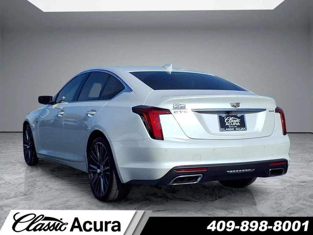 Used 2023 Crystal White Tricoat Cadillac 4dr Sdn Premium Luxury image 5