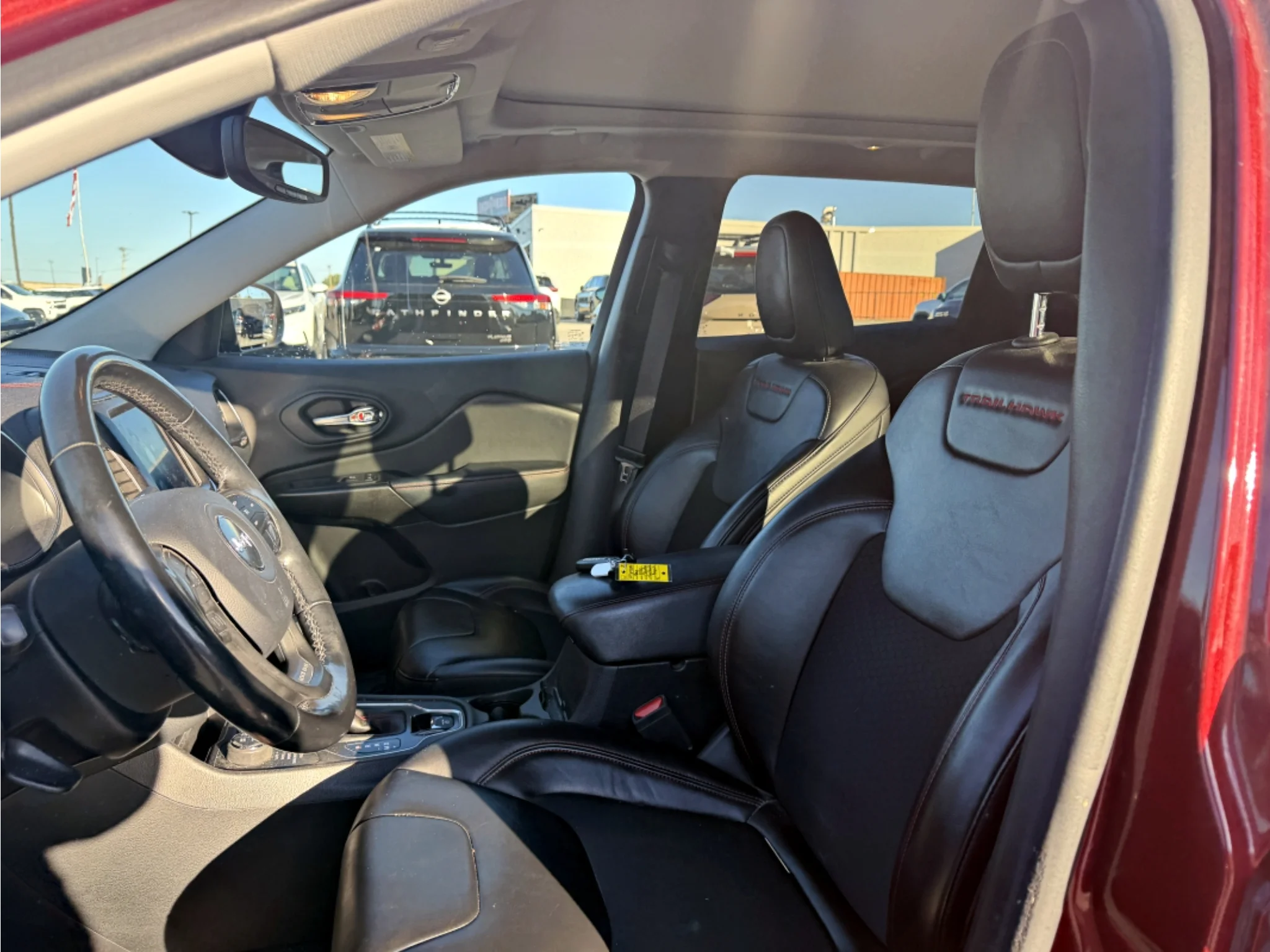 Used 2020 Velvet Red Pearlcoat Jeep Trailhawk image 7