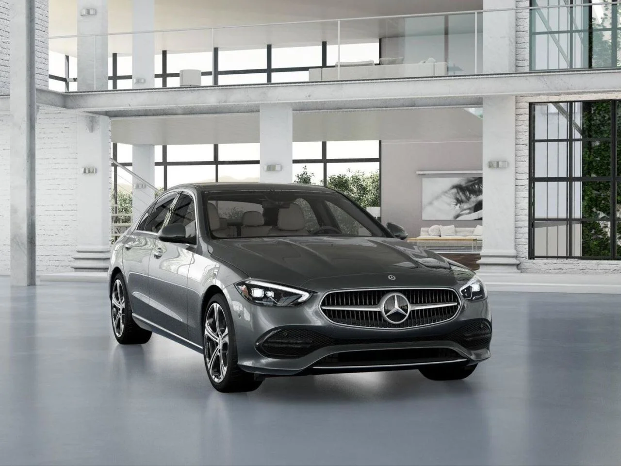 New 2026 Selenite Grey Metallic Mercedes-Benz C 300 image 9