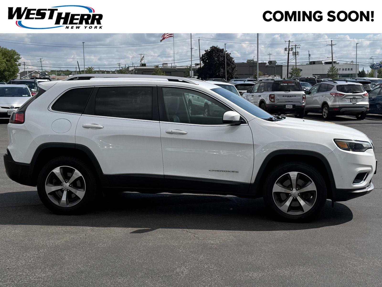 Used 2020 Bright White Clearcoat Jeep Limited image 1