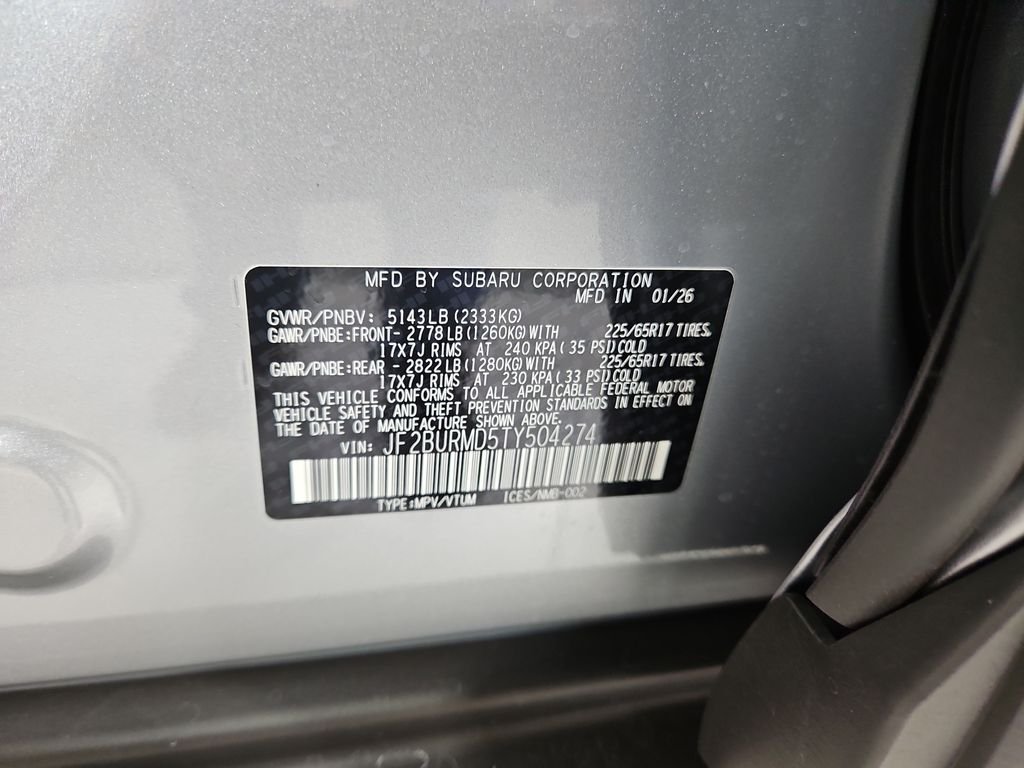 New 2026 Silver Subaru Wilderness image 29