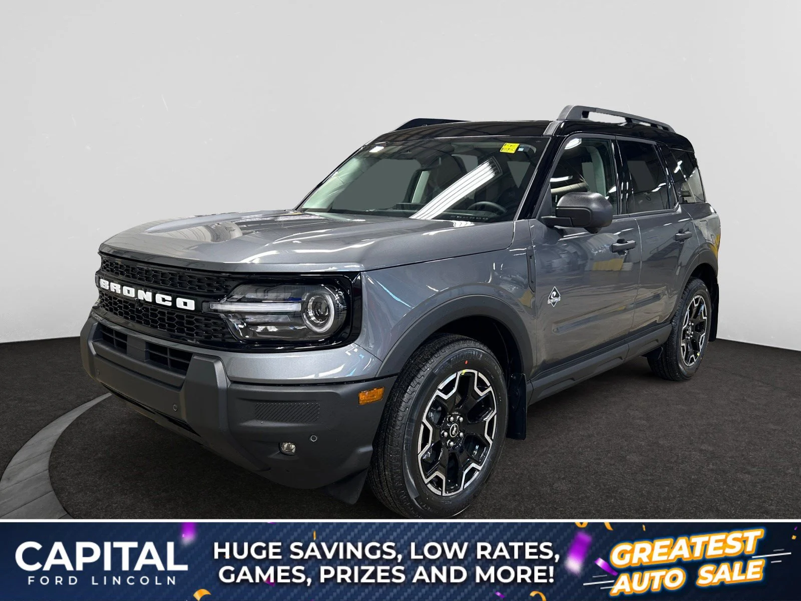 New 2026 Carbonized Grey Metallic Ford Outer Banks image 1