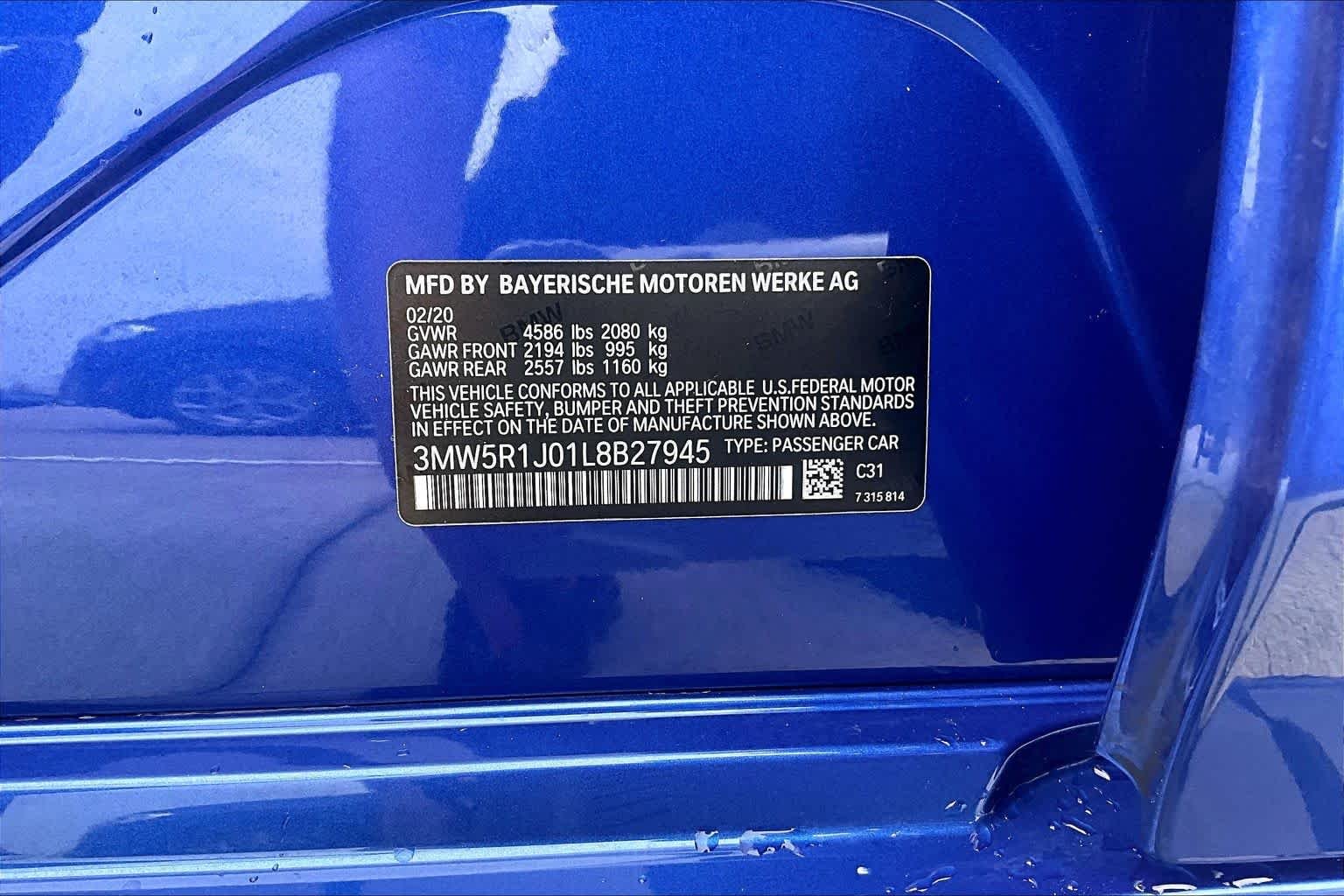 Used 2020 Portimao Blue Metallic BMW 330i image 33