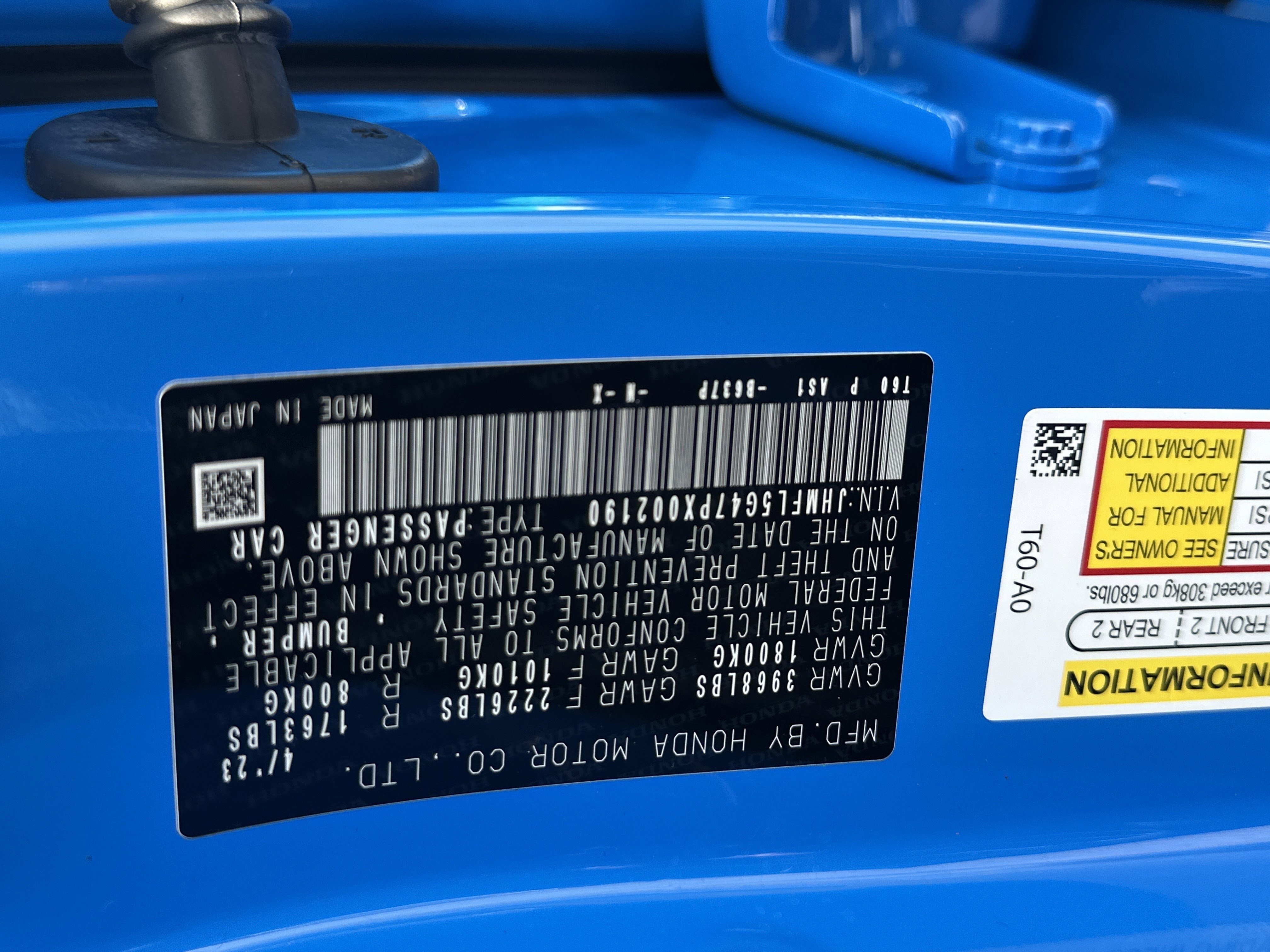 Used 2023 Boost Blue Pearl Honda  image 36