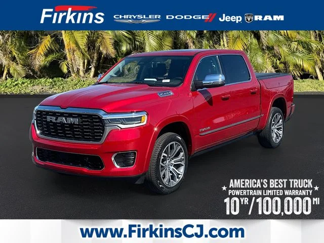New 2026 Molten Red Pearl-Coat Exterior Paint RAM Tungsten image 1
