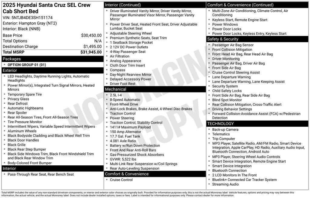 Used 2025 Hampton Gray Hyundai SEL image 4