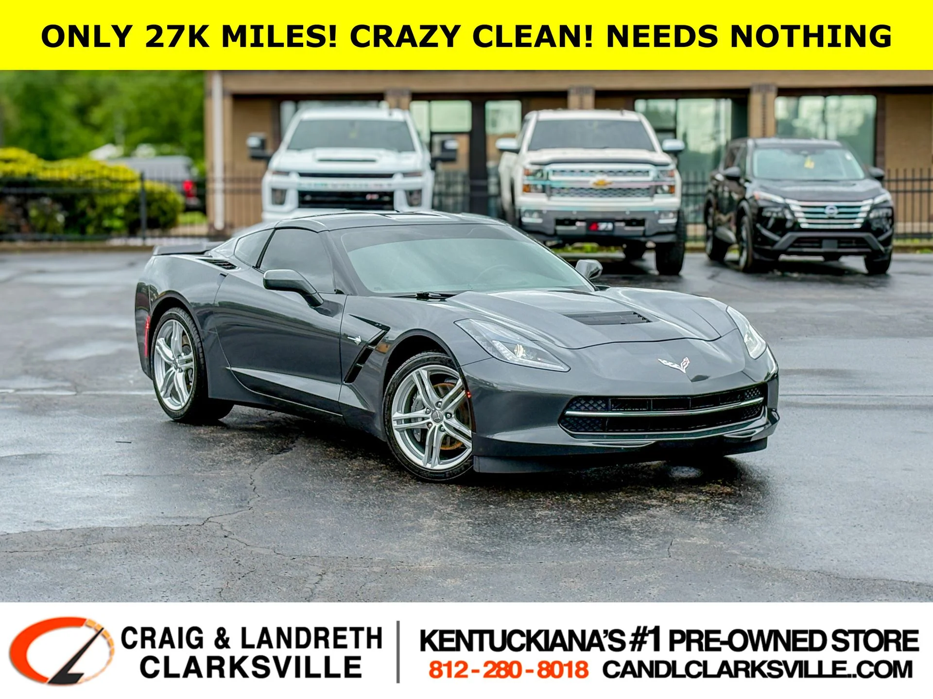 Used 2017 Gray Chevrolet Stingray image 1
