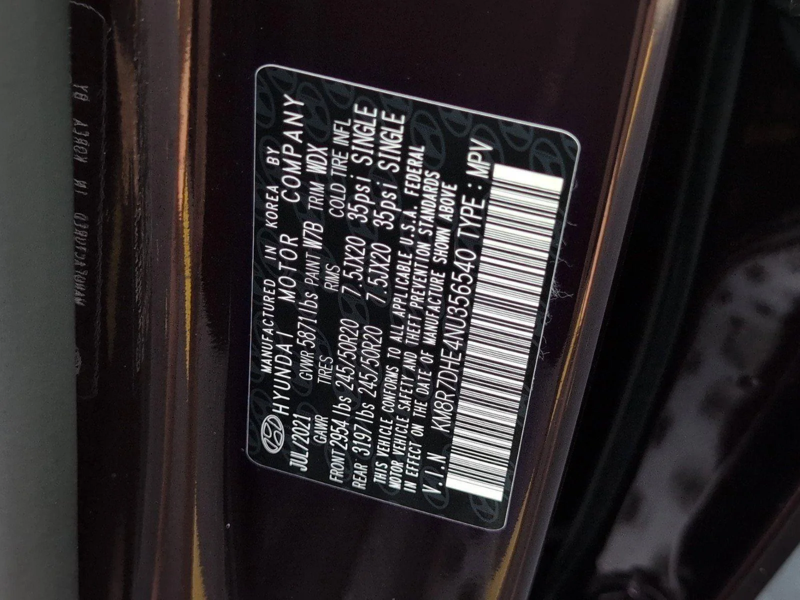 Used 2022 Sierra Burgundy Hyundai Calligraphy image 11