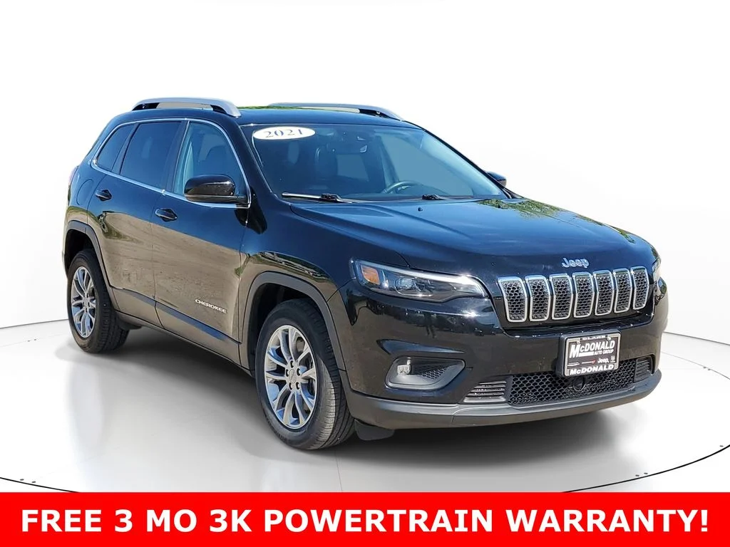 Used 2021 Jeep Cherokee Latitude Lux with VIN 1C4PJLMX8MD220926 for sale in Clare, MI