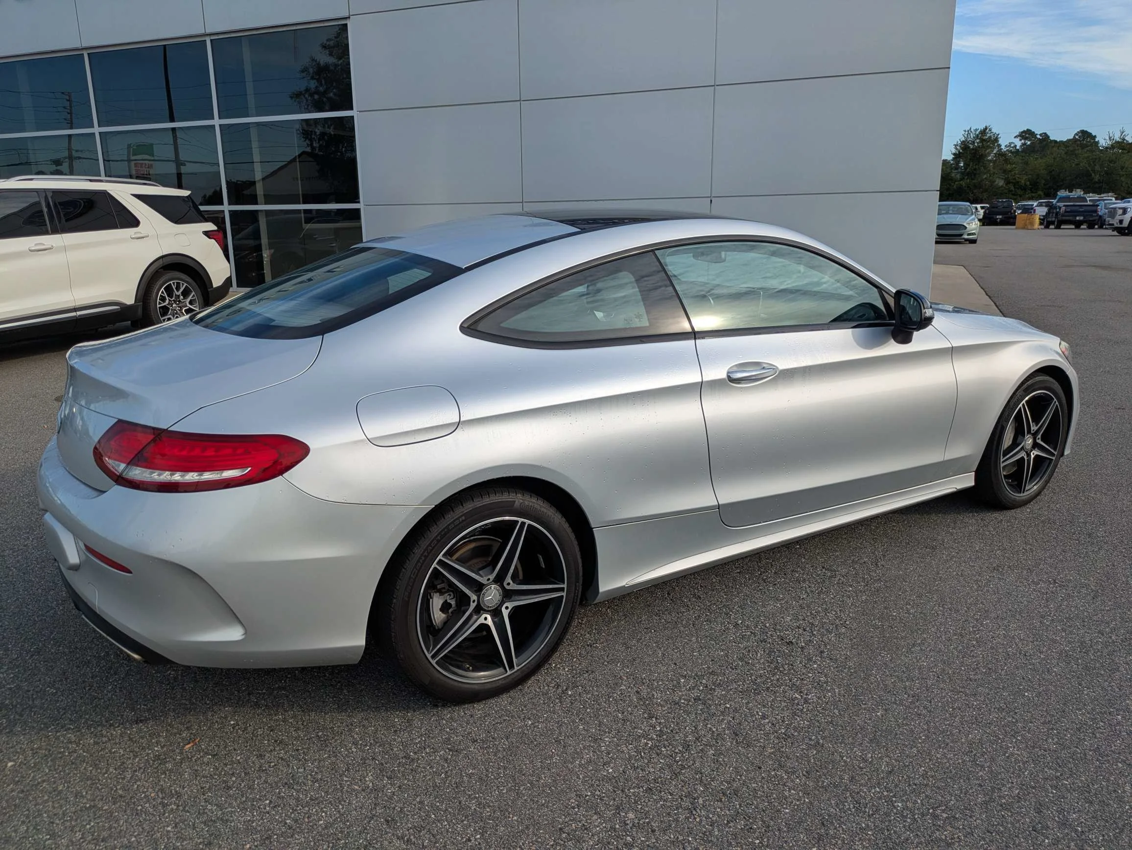Certified Used 2017 Diamond Silver Metallic Mercedes-Benz Coupe w/Panoramic Moonroof, Pre-Collision Assist, Drive Modes, & Bluetooth image 4