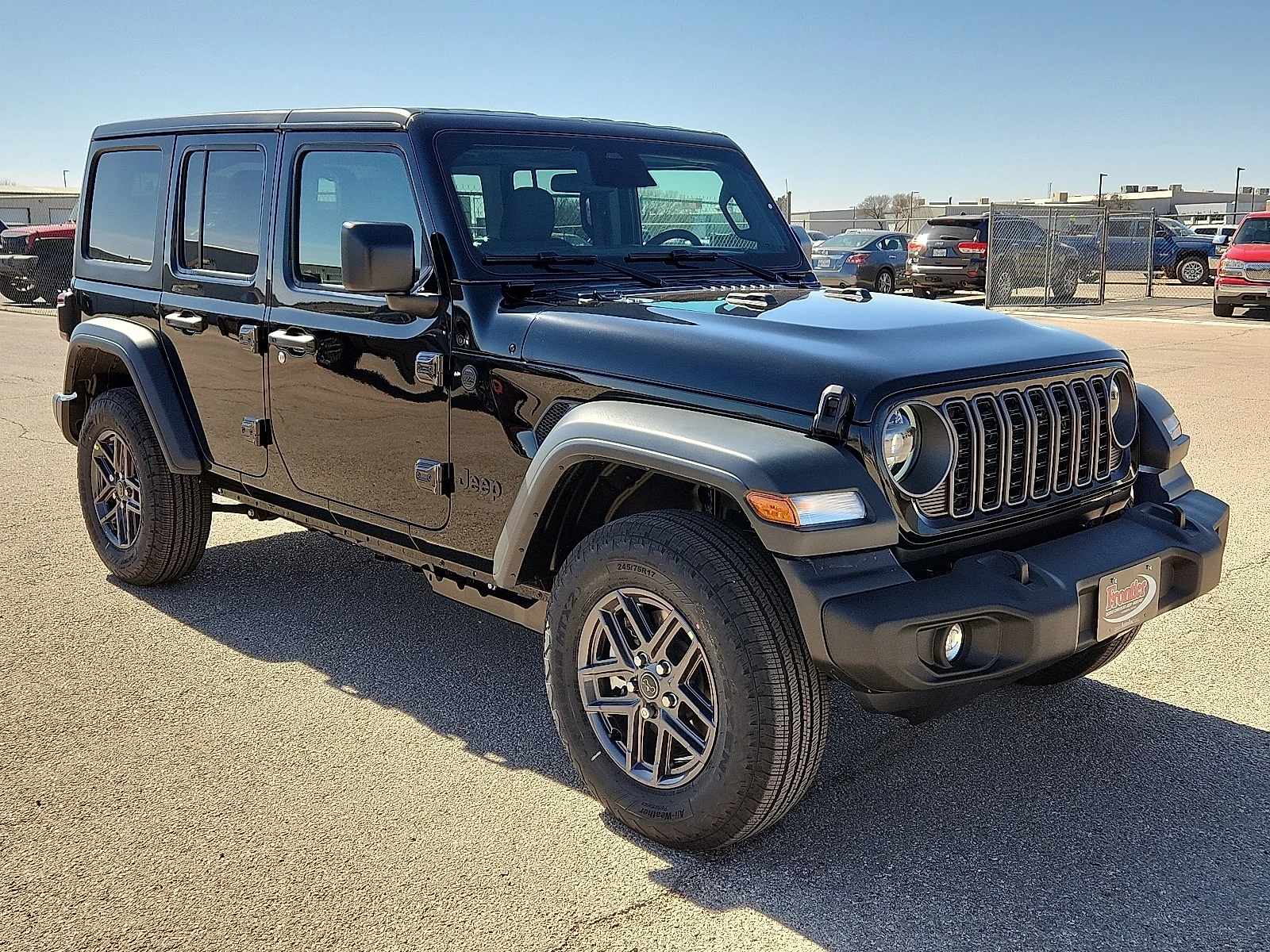 New 2026 Black Clear-Coat  Paint Jeep 4-DOOR SPORT S image 6