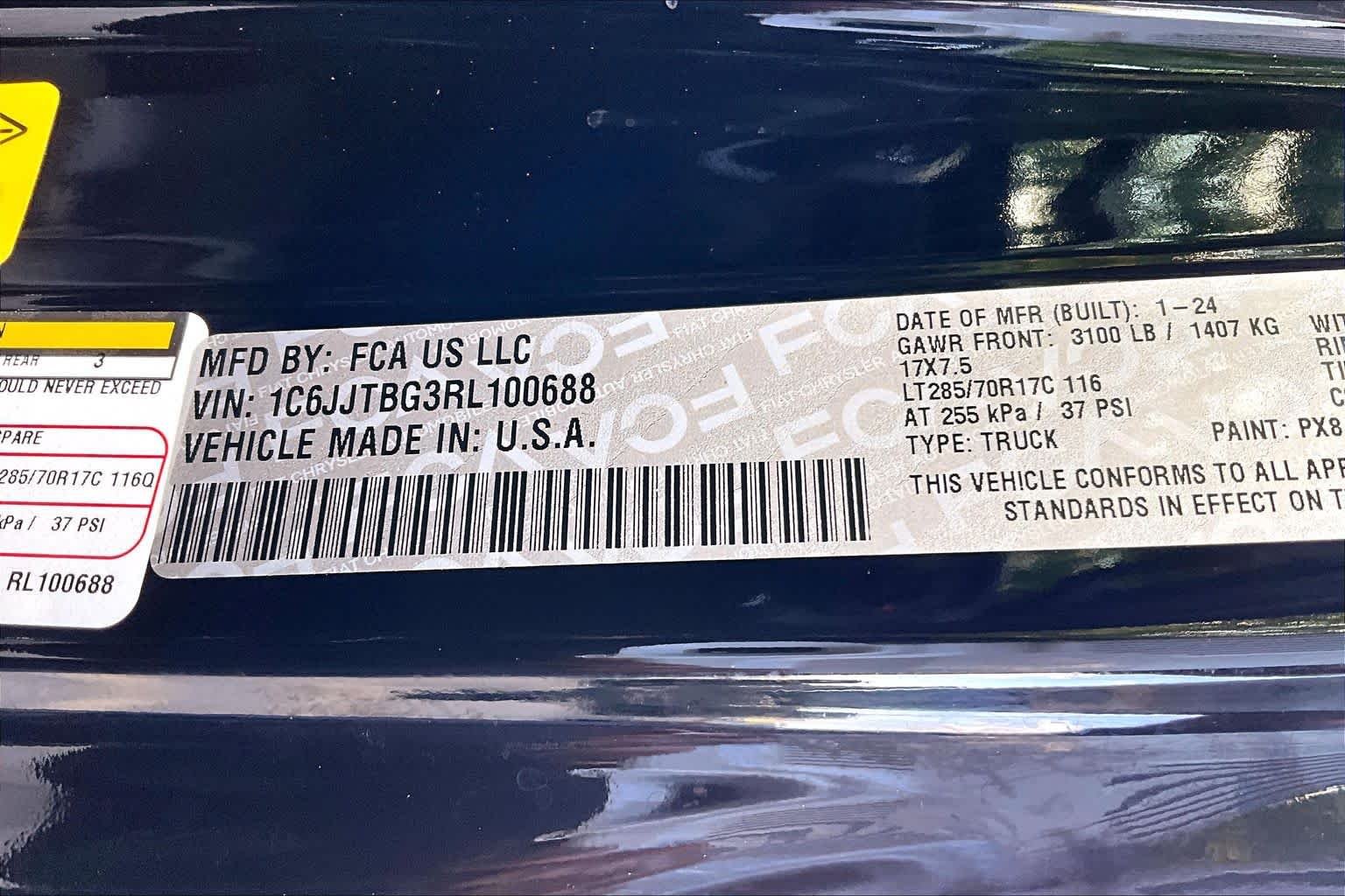 Used 2024 Black Clearcoat Jeep Rubicon X image 33