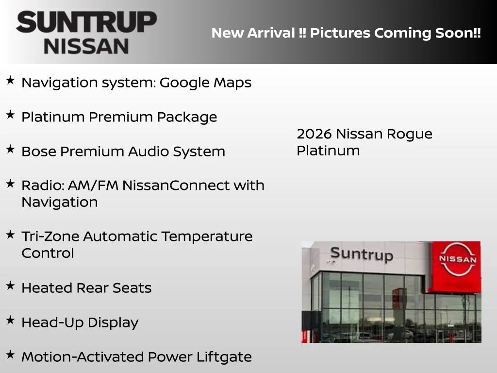 New 2026 Black Nissan Platinum image 3
