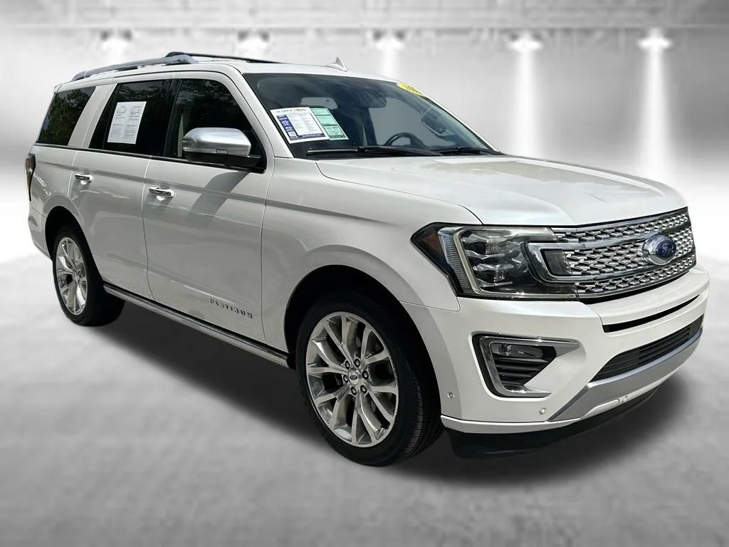 Certified Used 2019 White Platinum Clearcoat Metallic Ford Platinum image 3