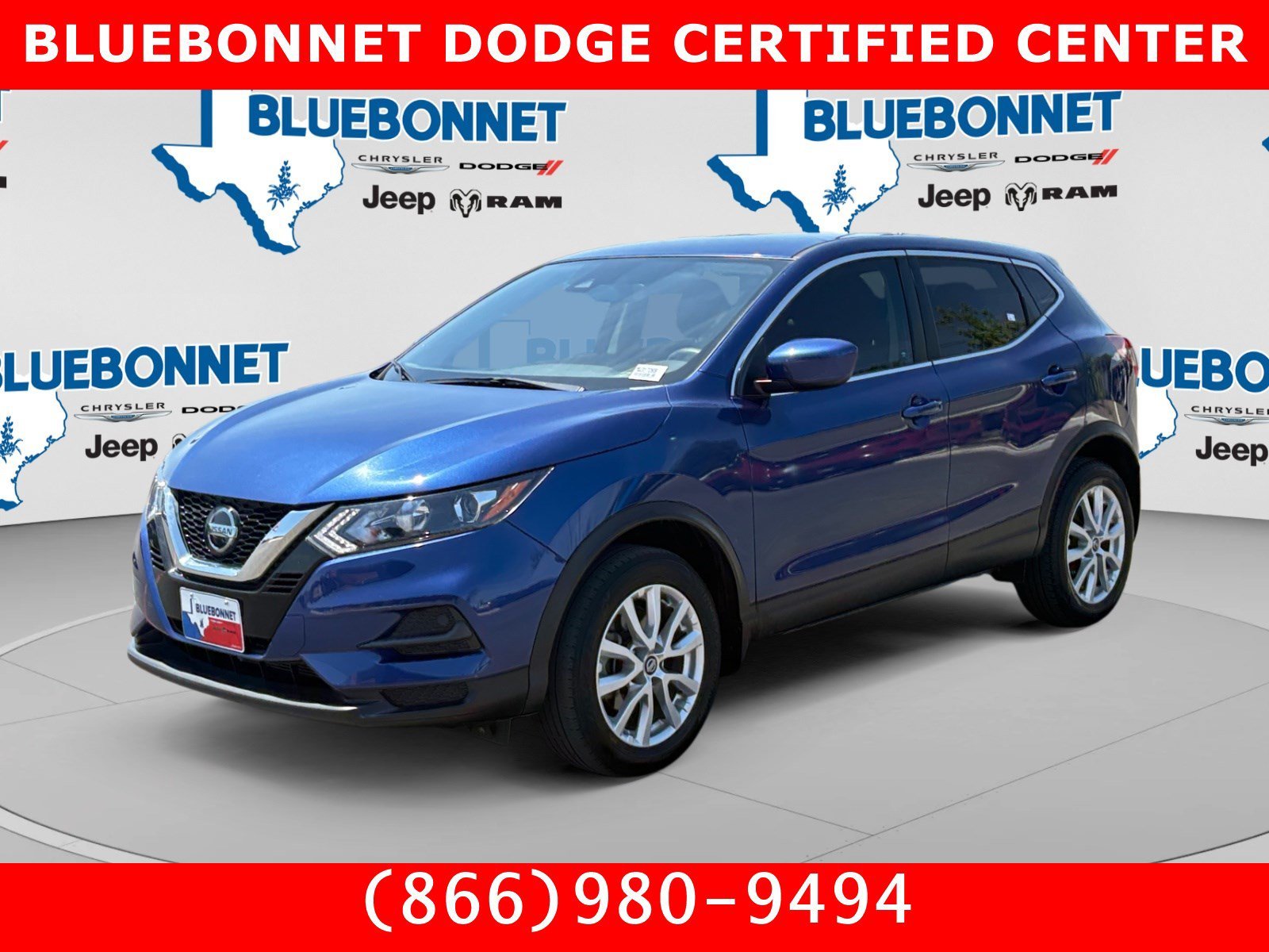 Used 2021 Caspian Blue Metallic Nissan S image 1