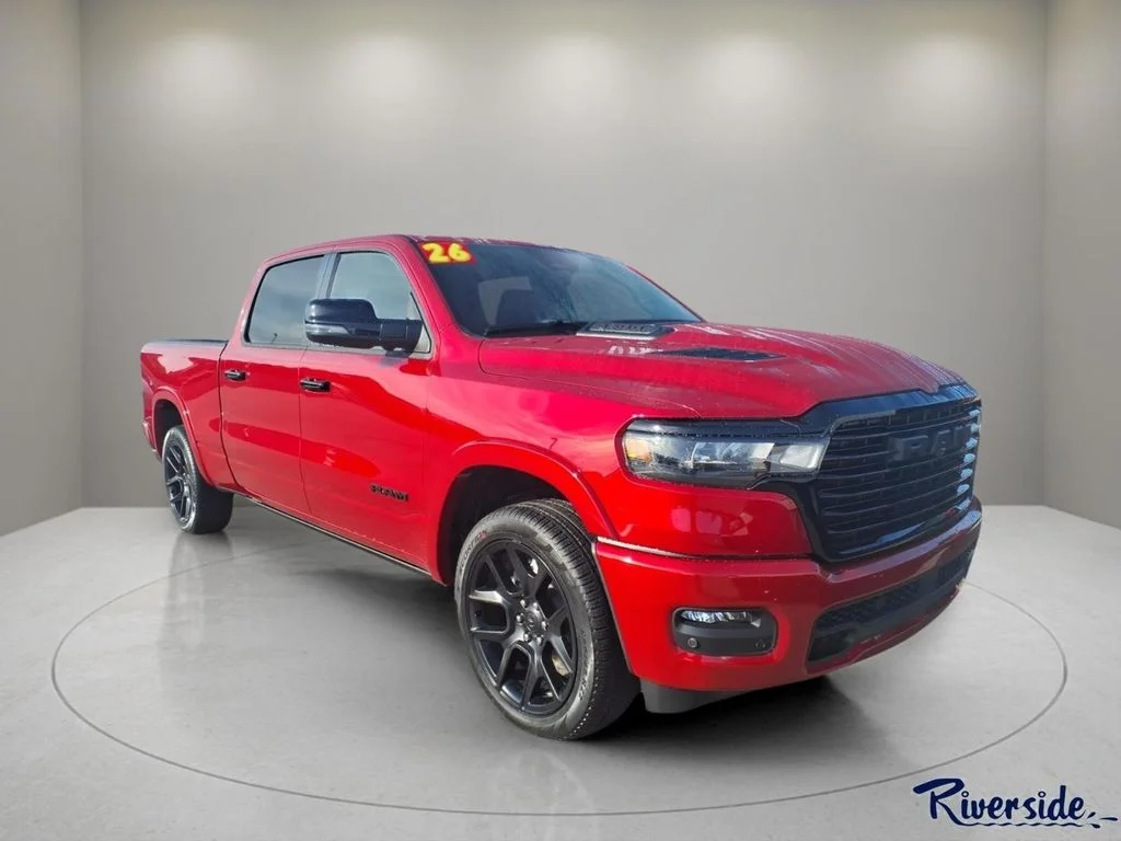 New 2026 Molten Red Pearl-Coat Exterior Paint RAM Laramie image 1