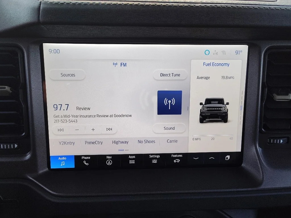 Used 2025 Shadow Black Ford Badlands image 18