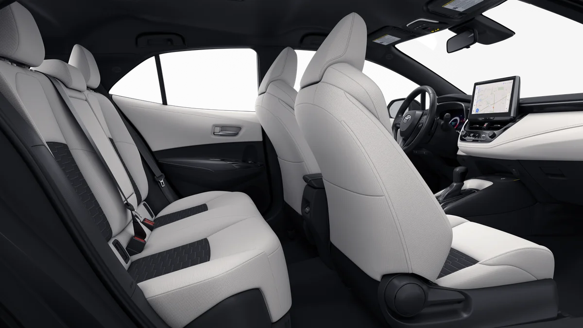 New 2027 Classic Silver Metallic with Black roof Toyota SE image 54