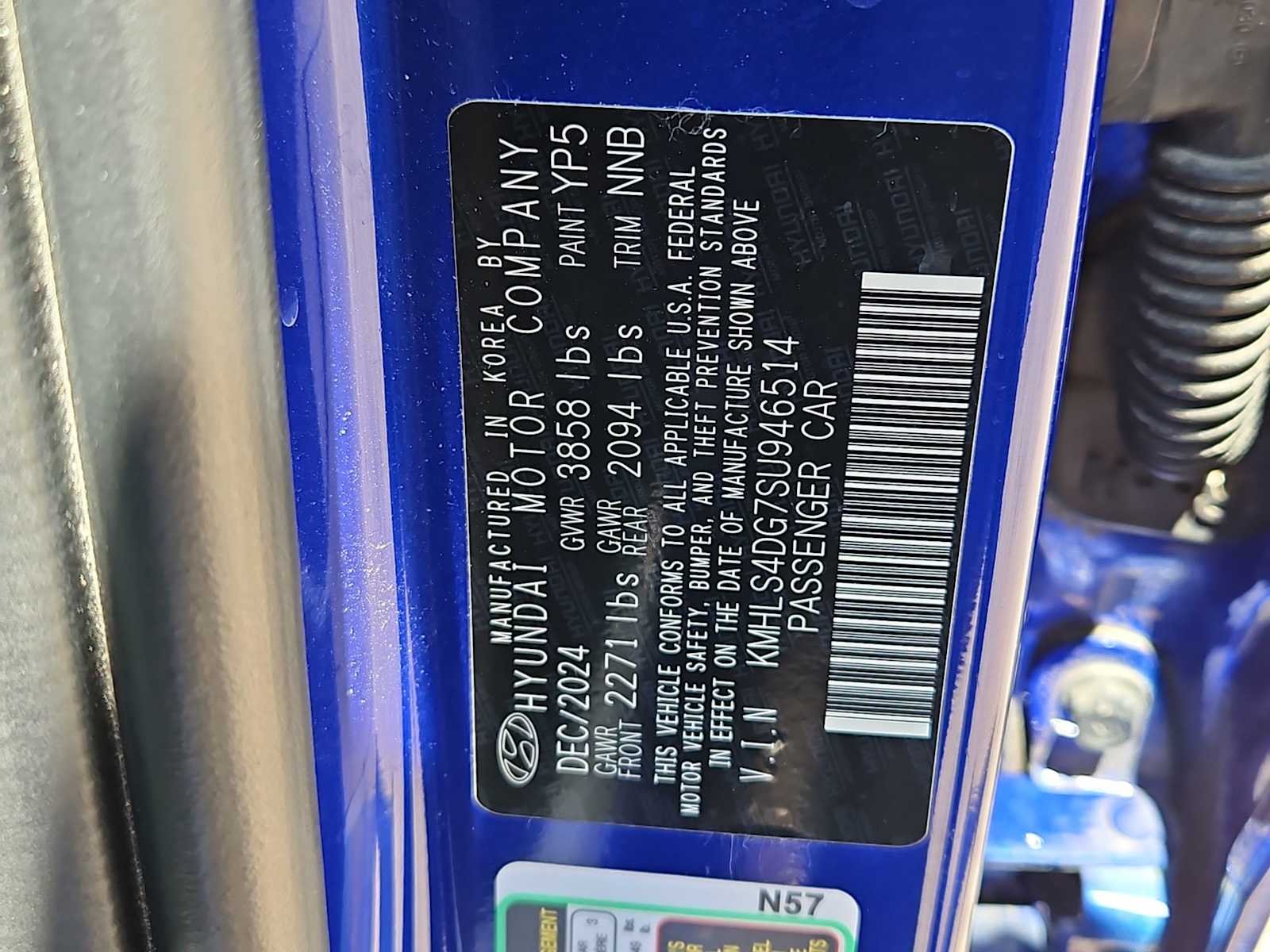 Certified Used 2025 Intense Blue Hyundai SEL Convenience image 35