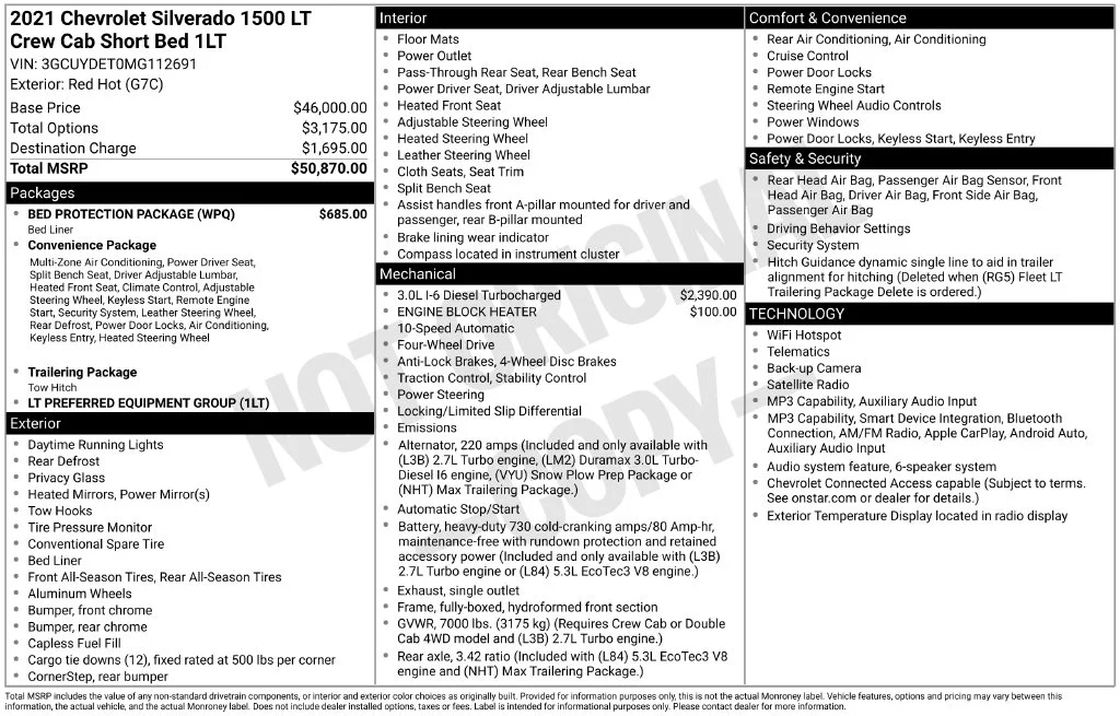 Used 2021 Red Chevrolet LT image 10